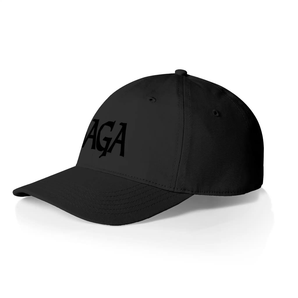Low Profile Cap, black logo on black, left
