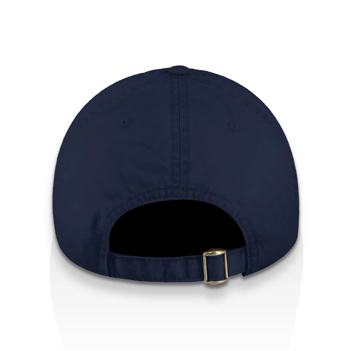 Low Profile Cap, red logo on navy, strap