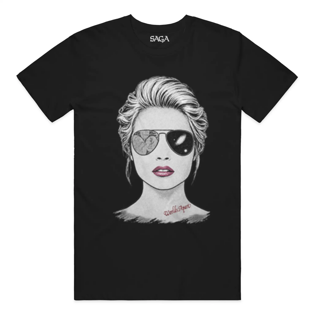 WORLDS APART color splash tee